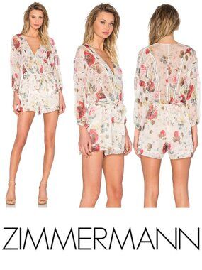 Zimmermann Mischief Ladder Playsuit Romper Size 0 XS b72E